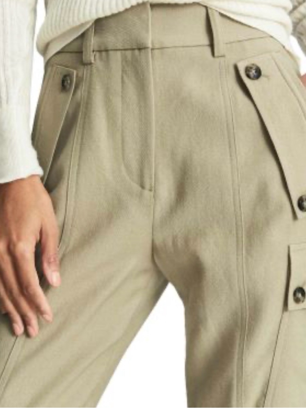 Reiss Newlyn Wool blend Cargo pants